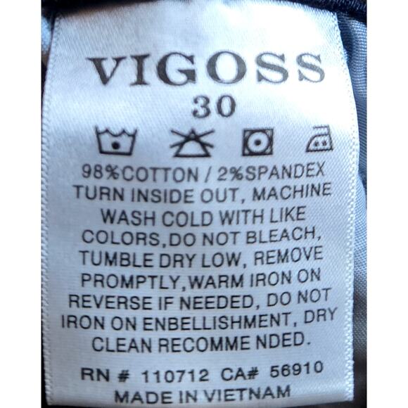 NWT Vigoss High Rise Ace Skinny Luxe Stretch‎ Denim Jeans Women's Size 30 - Picture 6 of 6